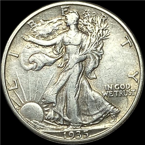 1935-S Silver Walking Liberty Half Dollar NEARLY UNCIRCULATED