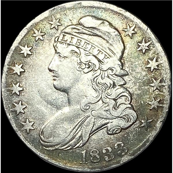 1833 Capped Bust Half Dollar NEARLY UNCIRCULATED