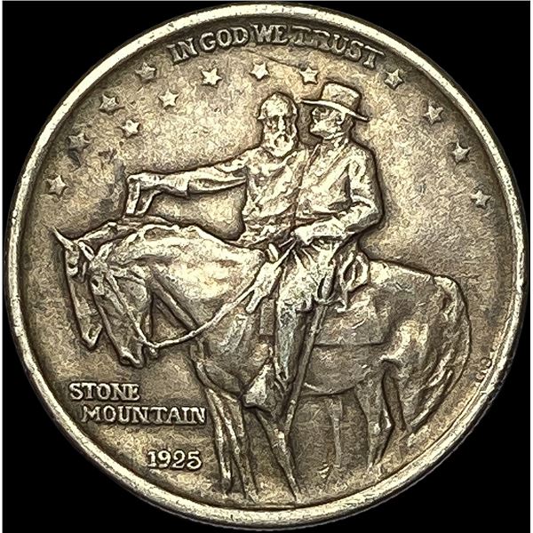 1925 Stone Mountain Silver Half Dollar NEARLY UNCIRCULATED