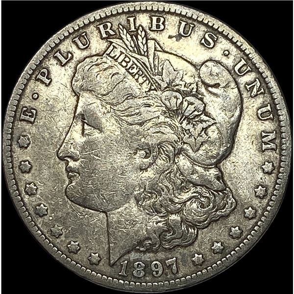 1897 Morgan Silver Dollar NEARLY UNCIRCULATED