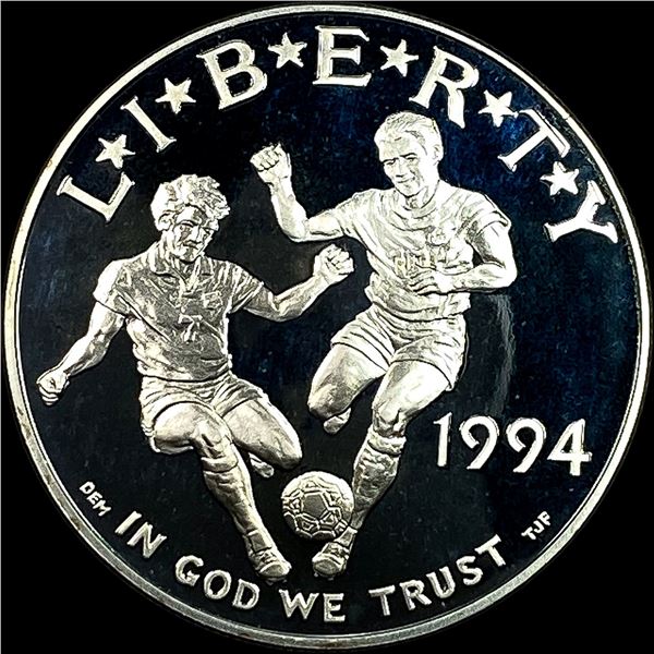 1994-S Silver Dollar World Cup Commemorative CHOICE PROOF