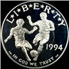 Image 1 : 1994-S Silver Dollar World Cup Commemorative CHOICE PROOF