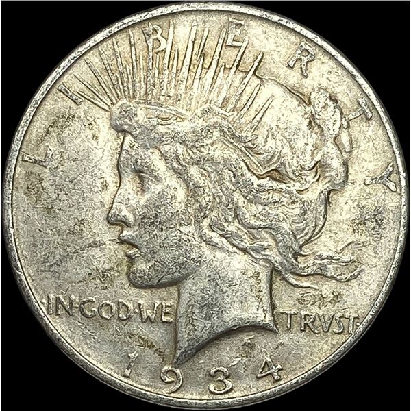 1934 Peace Silver Dollar NEARLY UNCIRCULATED