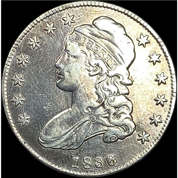 1836 Capped Bust Half Dollar NEARLY UNCIRCULATED