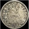 Image 1 : 1853 Arrows Seated Liberty Silver Quarter NEARLY UNCIRCULATED