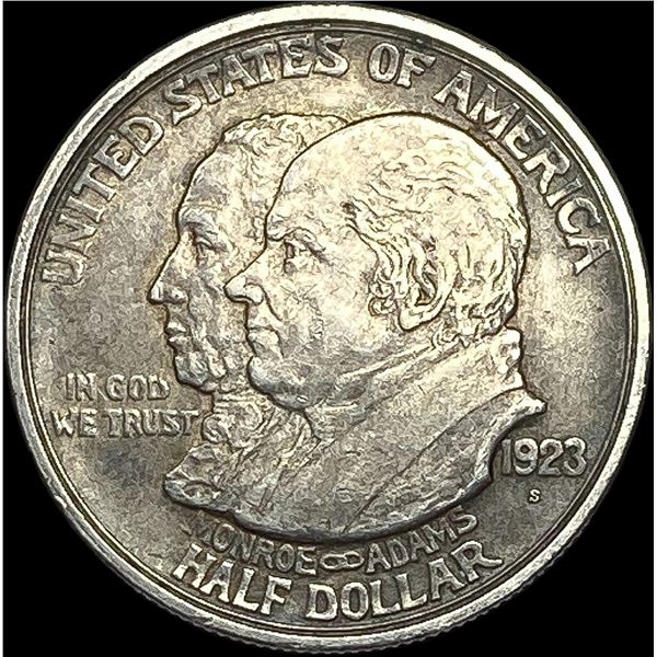 1923-S Monroe Doctrine Centennial Half Dollar NEARLY UNCIRCULATED