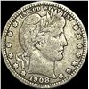 Image 1 : 1908-D Silver Barber Quarter LIGHTLY CIRCULATED