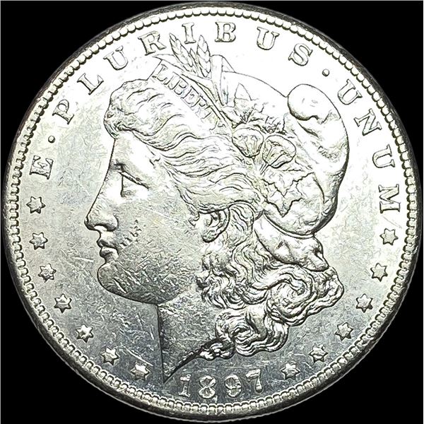 1897-S Silver Morgan Dollar CHOICE AU