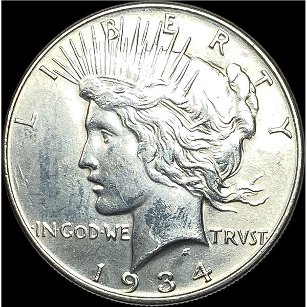 1934 Silver Peace Dollar CLOSELY UNCIRCULATED