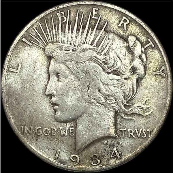 1934-S Silver Peace Dollar LIGHTLY CIRCULATED