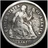 Image 1 : 1861 Silver Half Dime NICELY CIRCULATED