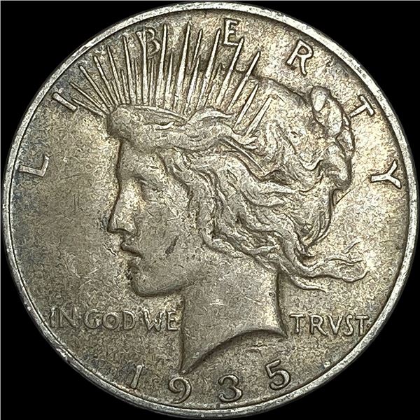 1935 Silver Peace Dollar NEARLY UNCIRCULATED