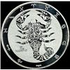Image 2 : 2021 Tokelau 1 oz Silver Five Dollars Scorpio CHOICE PROOF