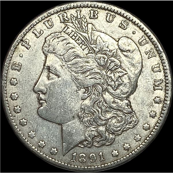 1891 Morgan Silver Dollar NEARLY UNCIRCULATED