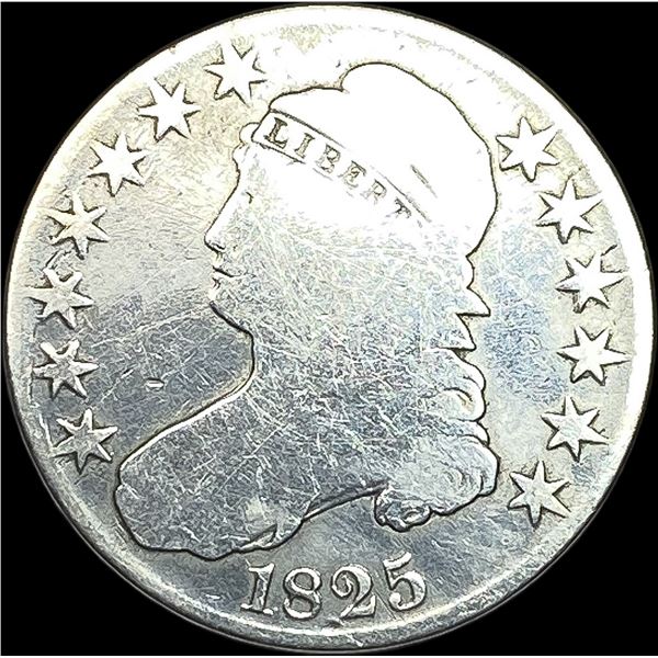 1825 Capped Bust Half Dollar NICELY CIRCULATED