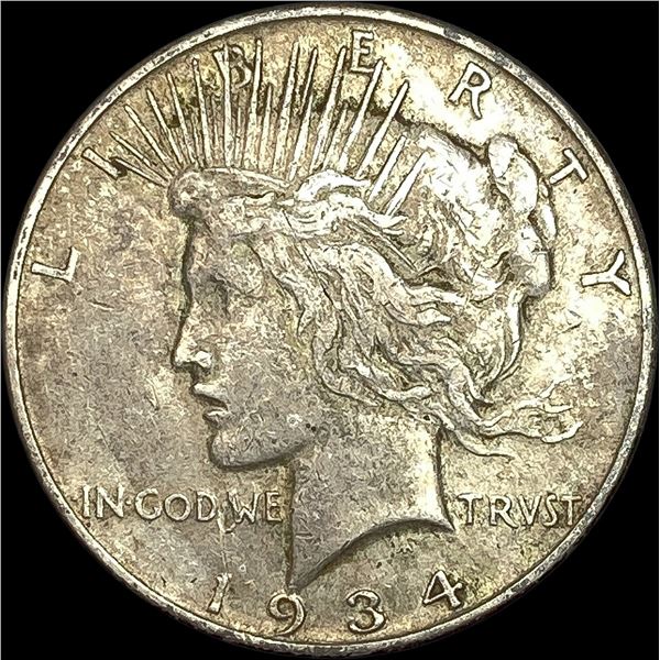1934 Peace Silver Dollar NEARLY UNCIRCULATED