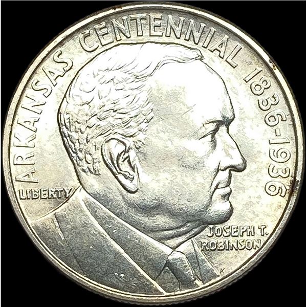 1936-D Silver Arkansas Centennial Half Dollar CHOICE BU