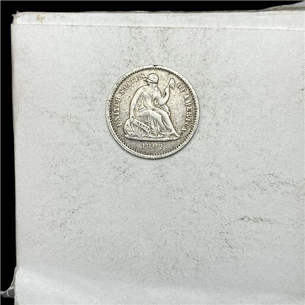 1862 Seated Liberty Half Dime LIGHTLY CIRCULATED