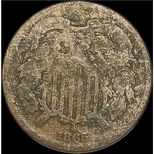 1865 Two-Cent Piece NICELY CIRCULATED