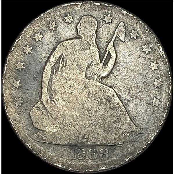 1868-S Silver Half Dollar NICELY CIRCULATED