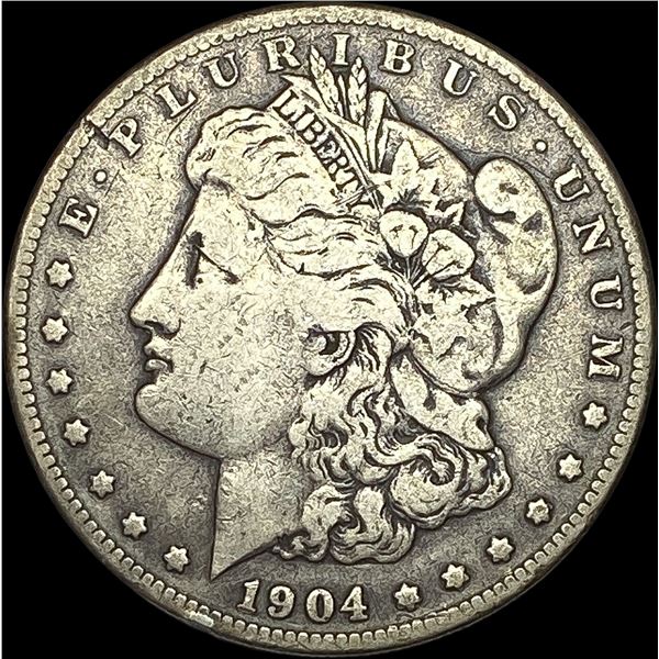 1904-S Silver Morgan Dollar LIGHTLY CIRCULATED
