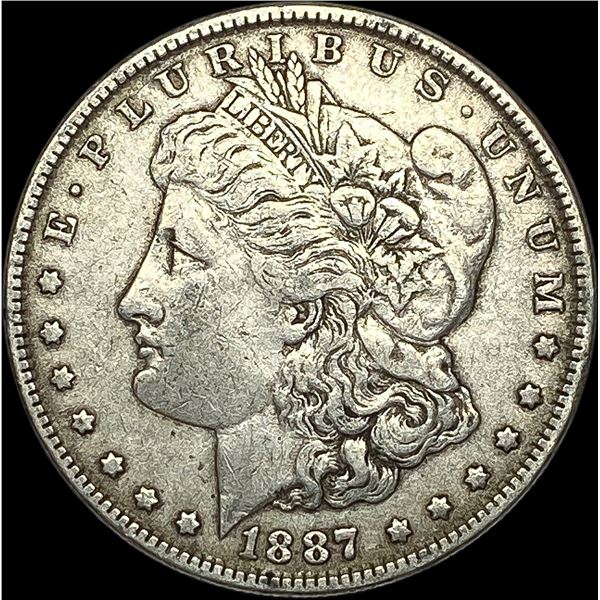 1887 Morgan Silver Dollar NEARLY UNCIRCULATED