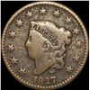 Image 1 : 1827 Coronet Head Large Cent NICELY CIRCULATED