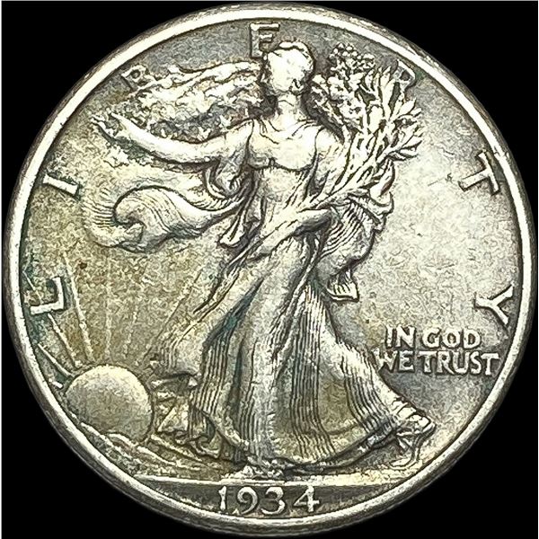 1934-S Silver Walking Liberty Half Dollar NEARLY UNCIRCULATED