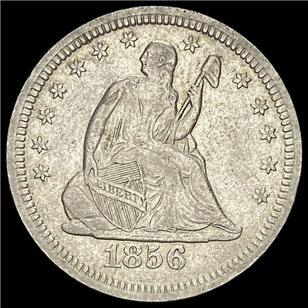 1856 Seated Liberty Quarter NEARLY UNCIRCULATED