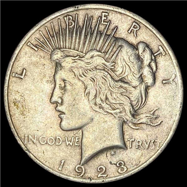 1923 Silver Peace Dollar NEARLY UNCIRCULATED