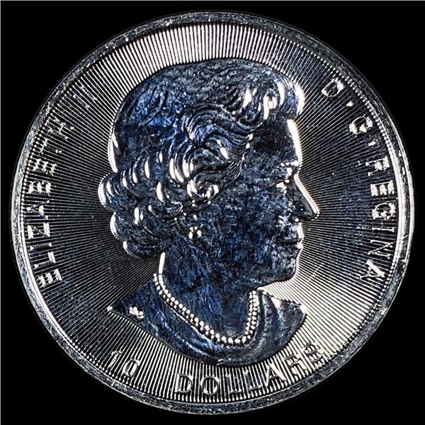 2021 Silver 2 oz Canadian Maple Leaf $10 SUPERB GEM BU