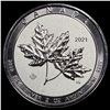 Image 2 : 2021 Silver 2 oz Canadian Maple Leaf $10 SUPERB GEM BU