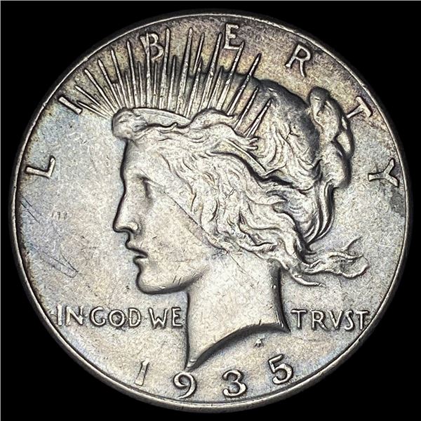 1935 Silver Peace Dollar CLOSELY UNCIRCULATED