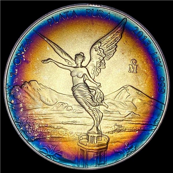 2013 Toned Silver 1 Onza Libertad SUPERB GEM BU