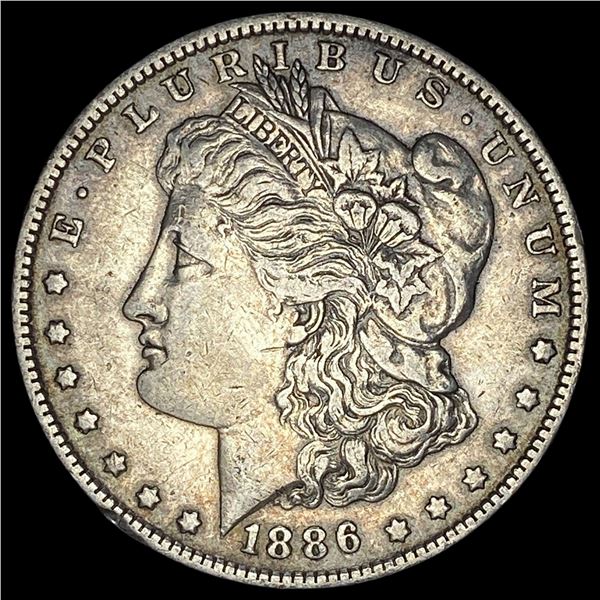 1886 Silver Morgan Dollar NEARLY UNCIRCULATED