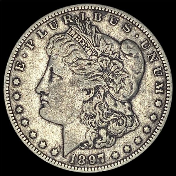 1897 Silver Morgan Dollar NEARLY UNCIRCULATED