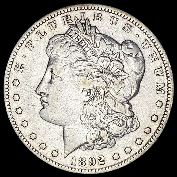 1892 Morgan Silver Dollar NEARLY UNCIRCULATED