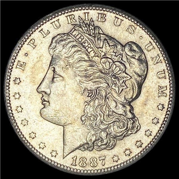 1887-S Silver Morgan Dollar CHOICE AU