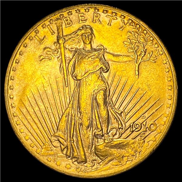 1910-D Gold $20 Saint-Gaudens Double Eagle UNCIRCULATED
