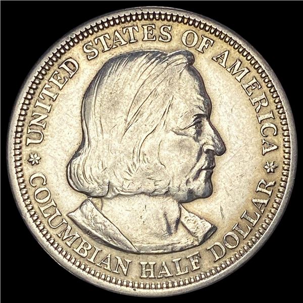 1893 Silver Columbian Half Dollar NEARLY UNCIRCULATED