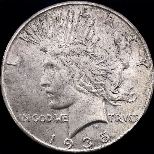 1935 Silver Peace Dollar CLOSELY UNCIRCULATED