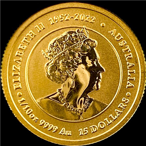 2024 Australia 1/10 oz Gold Dragon $15 CHOICE PROOF