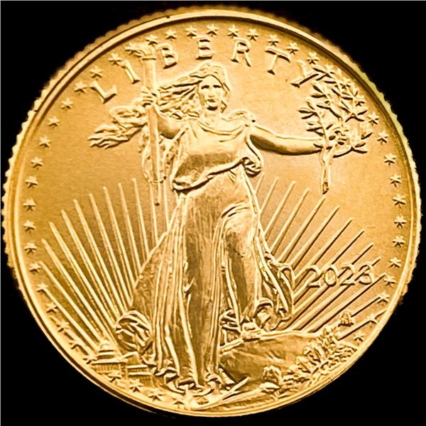 2023 1/10 oz Gold American Eagle $5 SUPERB GEM BU