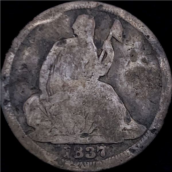 1847 Seated Liberty Half Dime NICELY CIRCULATED