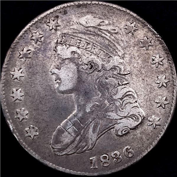 1836 Capped Bust Half Dollar NEARLY UNCIRCULATED