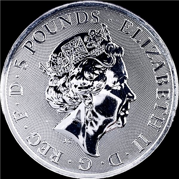 2022 Silver 2 oz Â£5 Lion of England CHOICE PROOF