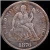 Image 1 : 1876 Seated Liberty Dime NICELY CIRCULATED