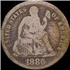 Image 1 : 1886 Seated Liberty Dime NICELY CIRCULATED