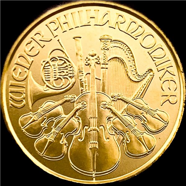 2023 1/10 oz Gold Austrian Philharmonic SUPERB GEM BU