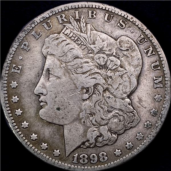 1898-S Silver Morgan Dollar LIGHTLY CIRCULATED